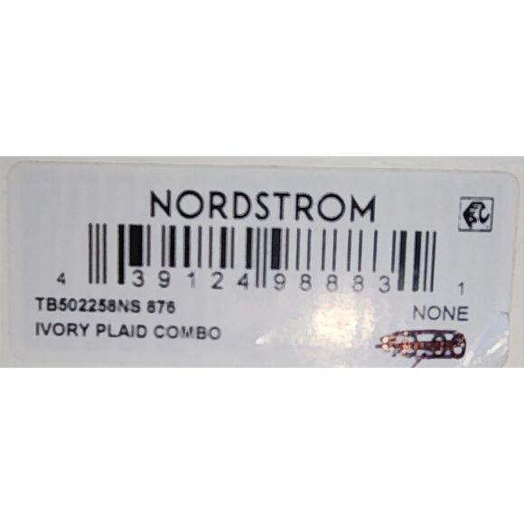 NWT Treasure & Bond Ivory Plaid Combo Fringe Blanket Scarf - Picture 3 of 6